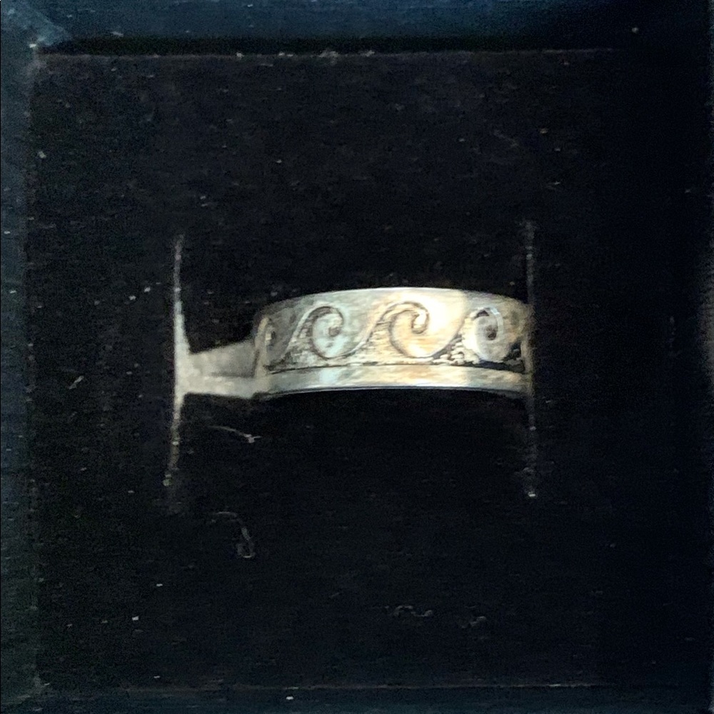 Vintage Silver Ocean Wave Toe Ring